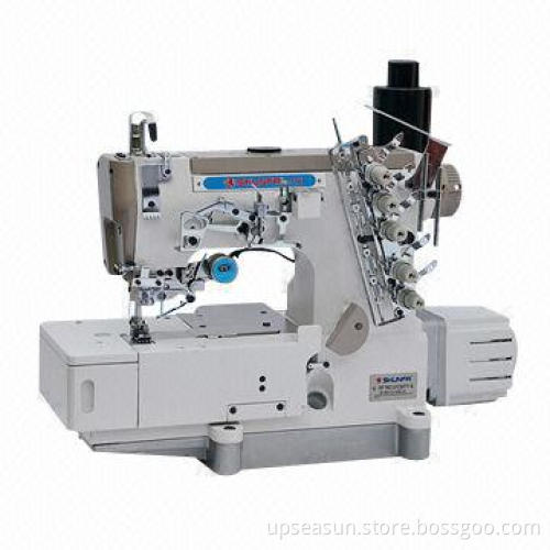 Used high-speed bed interlock sewing machine for elastic lace attaching